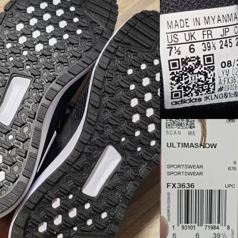 🇬🇪🩵NWT Adidas Women's Ultimashow Core Running Shoes Size 7.5 - Picture 12 of 15